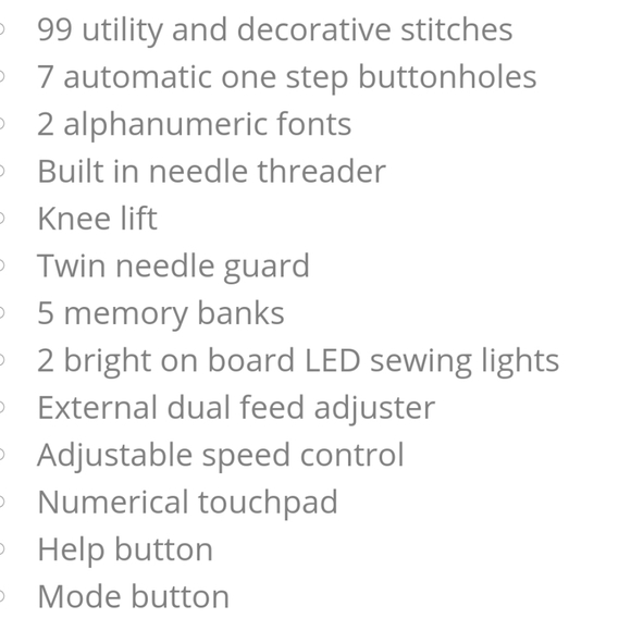 Janome Memory craft 6600 computerized sew machine - Picture 4 of 8